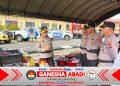 Antisipasi Karhutla, Kapolres Pimpin Apel Gelar Pasukan dan Sarpras Kontigensi Aman Nusa II Tahun 2026