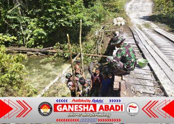 Satgas TMMD Ke-129 Kodim 1807/Sorong Selatan Kebut Pembangunan Jembatan Beton, Wujudkan Akses yang Lebih Baik untuk Warga Kampung Sesor