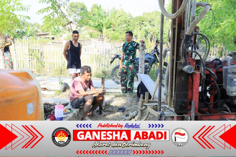 TMMD Ke-129 Bawa Harapan Baru, Sumur Bor Dibangun untuk Warga Bokimaake