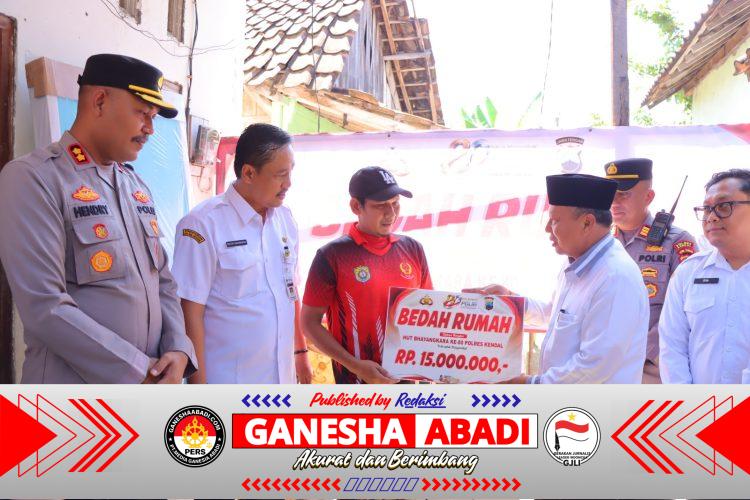 Polres Kendal Gandeng Baznas dan Disperkim Bedah Rumah Warga, Kapolres: Wujud Kepedulian Polri