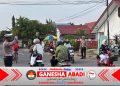 Personel Polres Barsel Laksanakan Gatur Pagi di Sejumlah Titik Rawan Kepadatan Kota Buntok