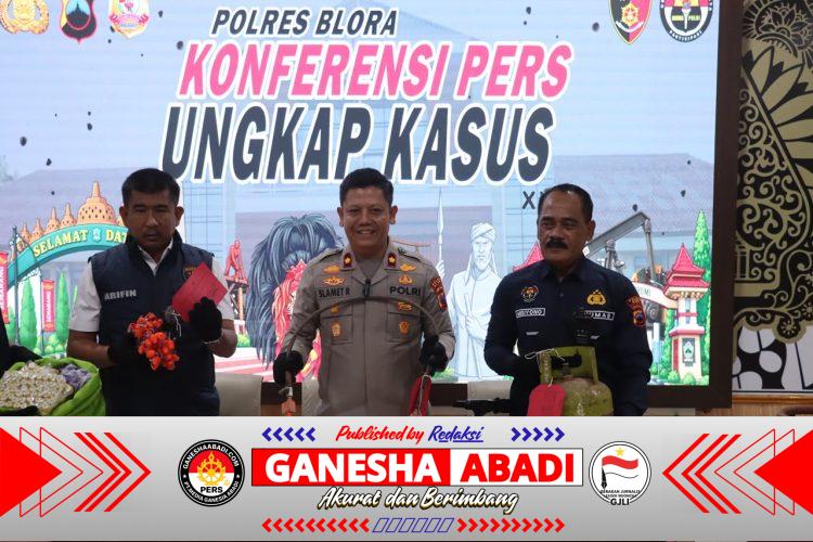 Polres Blora Bongkar Praktik Pengoplosan Gas LPG Bersubsidi di Kunduran, Ratusan Tabung Disita