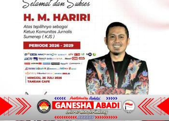 SELAMAT DAN SUKSES! H. M. HARIRI RESMI DILANTIK SEBAGAI KETUA KOMUNITAS JURNALIS SUMENEP PERIODE 2026–2029