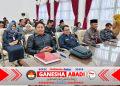 Plt Kepala BPKAD Turut Hadir Sepakati Raperda Pertanggungjawaban APBD T.A 2025 DPRD dan Pemkab Barsel