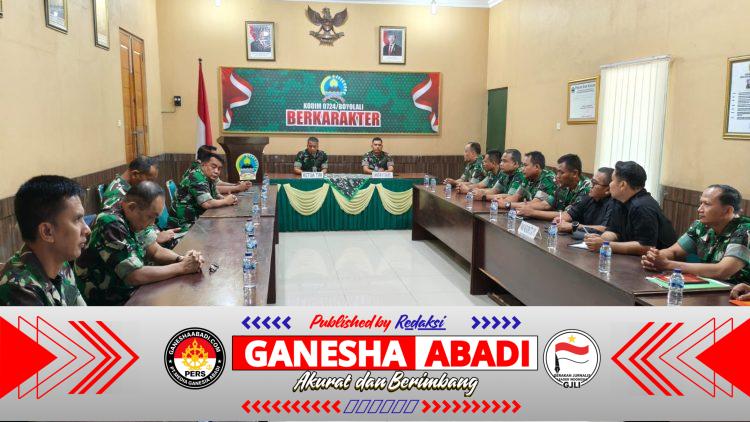 Perkuat Tertib Administrasi dan Tata Kelola Satuan, Tim Wasrik Itdam IV/Diponegoro Periksa Kodim 0724/Boyolali