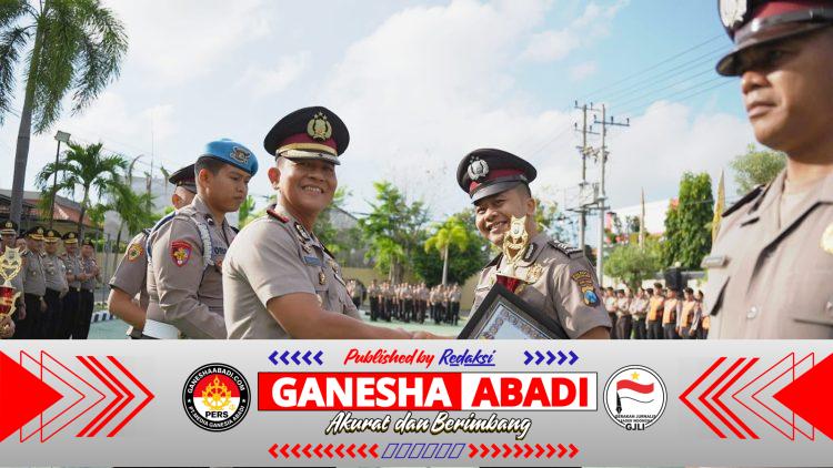 Polresta Banyuwangi Berikan Penghargaan Juara Lomba Hari Bhayangkara ke-80, Wujud Apresiasi atas Sportivitas dan Soliditas Personel*