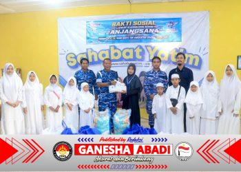 Berbagi Kasih dan Kepedulian di Hari Bakti Ke-79 TNI AU, Lanud Sjamsudin Noor Hadirkan Senyum untuk Anak Yatim dan Purnawirawan