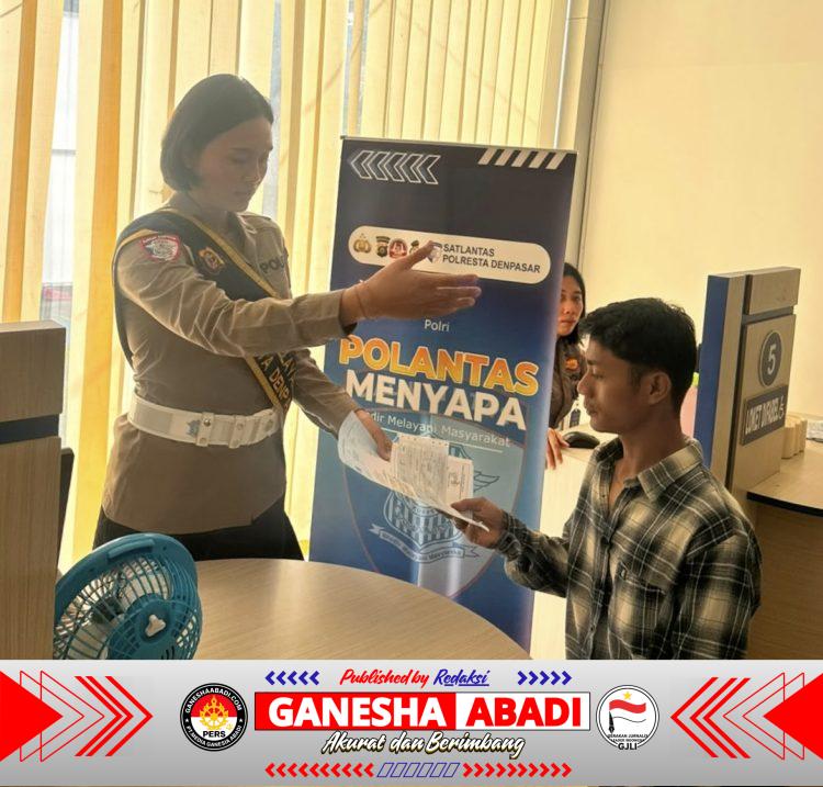 Wujudkan Pelayanan Prima yang Cepat, Satpas SIM Polresta Denpasar Beri layanan Humanis