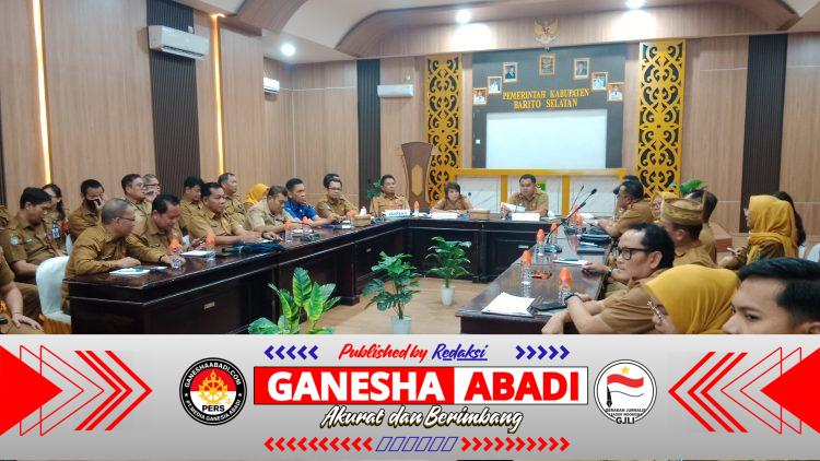 Kapala BPKAD Ali Sadikin Ikuti Rakor Persiapan HUT RI Ke-81 dan Harjad Barsel Ke-67.