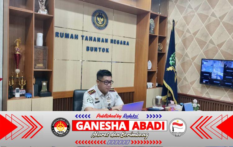 Ka.Rutan Buntok Ikuti Pengarahan Kakanwil Ditjenpas Kalimantan Tengah Secara Virtual
