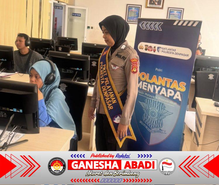 Pelayanan Prima Satpas Polresta Denpasar Berikan Pendampingan Humanis kepada Masyarakat