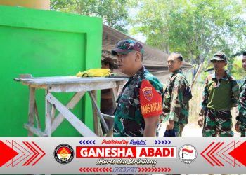 Dipastiikan Seluruh Sasaran Rampung Tepat Waktu, Dansatgas TMMD ke-129 Kodim 1505/Tidore Awasi Langsung Progres Pembangunan