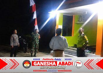 Jaga Keamanan dan Kenyamanan Warga, Babinsa Koramil Jatipurno Gelar Patroli Malam