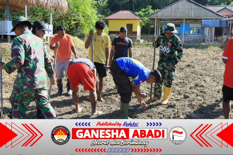 TMMD Ke-129 Tak Hanya Membangun, Tapi Juga Menanam Harapan Melalui Ketahanan Pangan