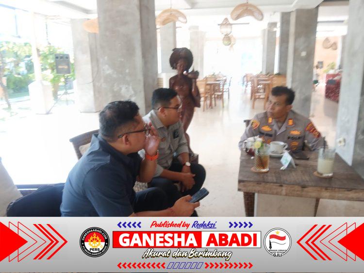 Ngopi Kamtibmas Bersama General Manager Hotel Cakra, Kapolsek Dentim Perkuat Sinergi Jaga Kondusivitas Wilayah