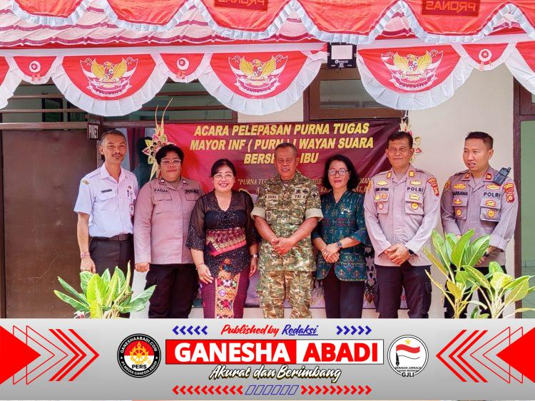 Kapolsek Dentim Hadiri Pelepasan Purna Tugas Danramil 1611-01/Dentim, Perkuat Sinergitas TNI-Polri