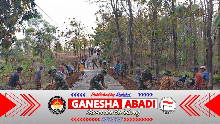 Tak Kenal Hari Libur, Satgas TMMD Selesaikan Jalan Demi Keselamatan Warga
