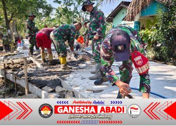 Bukan Sekadar Mengecor, Satgas TMMD Pastikan Jalan Aman hingga ke Pintu Rumah Warga