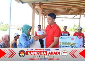 Sambut HUT RI ke-81, Lapas Banyuwangi Salurkan Paket Sembako untuk Warga Sekitar