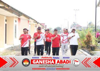 Sambut HUT ke-81 Republik Indonesia, Polres Barsel Gelar Jalan Sehat, Senam Bersama dan Lomba Hiburan Pererat Silahturahmi