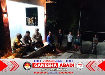 Babinsa Koramil Jatipurno Bersama Bhabinkamtibmas Laksanakan Patroli Malam