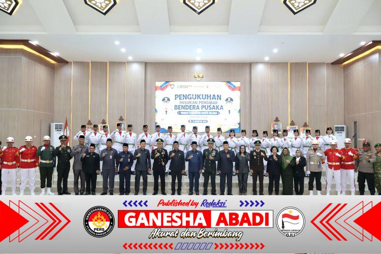 Plt Kepala BPKAD Hadiri Pengukuhan Paskibraka Kabupaten Barito Selatan Tahun 2026
