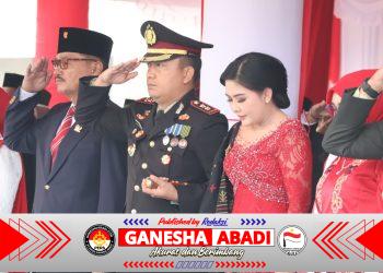 Kapolres Barsel Hadiri Upacara Peringatan Hari Kemerdekaan RI ke-81 di Kantor Bupati