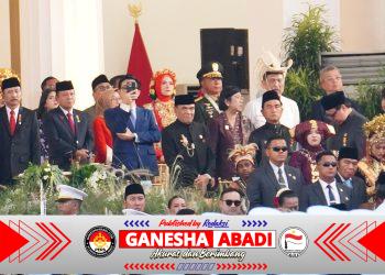 Panglima TNI Hadiri Upacara Penurunan Bendera Sang Merah Putih di Istana Merdeka*