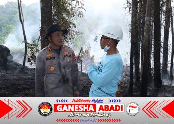 Respon Cepat Karhutla, Kapolres Barsel Pimpin Padamkan Titik Api Di Desa Bantai Bambure