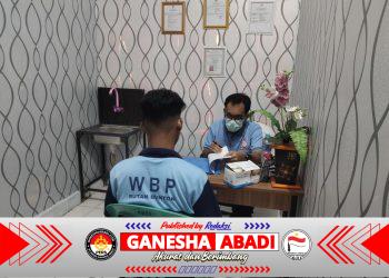 Kabut Asap Akibat Karhutla di Musim Kemarau Rutan Kelas IIB Lakukan Cek Kesehatan.