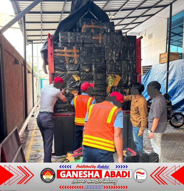 2,5 Juta Batang Rokok Ilegal Senilai Rp3,7 Miliar Digagalkan Bea Cukai di Pelabuhan Trisakti Banjarmasin