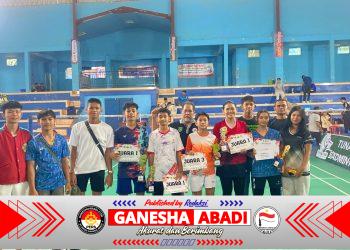 Atlet PB Indonesia Muda Buntok Raih Juara Umum Turnamen Batminton Tunas Utama Cup 2026.