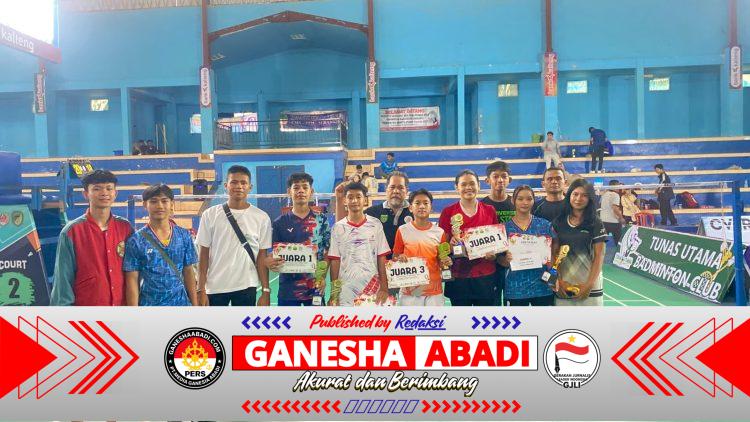 Atlet PB Indonesia Muda Buntok Raih Juara Umum Turnamen Batminton Tunas Utama Cup 2026.