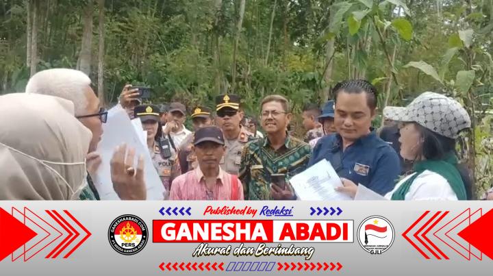 Ahli Waris Almarhum Gomblo Ajukan Keberatan Saat Eksekusi Lahan.