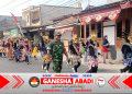 Babinsa Joyotakan Ikut Serta Semarakkan Karnaval HUT Ke-81 Kemerdekaan Republik Indonesia
