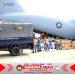 Dukung Penuh Penanganan Karhutla, TNI AU Terbangkan A-400M Bawa Bantuan Presiden RI Melalui Kemhan-Kementan