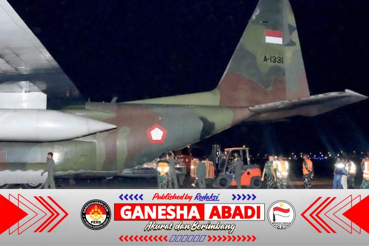 Menembus Langit Banua, Hercules TNI AU Bawa Bantuan Presiden RI untuk Penanganan Karhutla di Kalimantan Selatan
