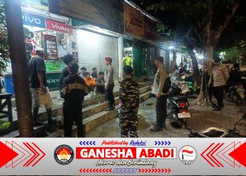 Cegah Gangguan Kamtibmas, Polsek Kawasan Pelabuhan Benoa Laksanakan Patroli Gabungan