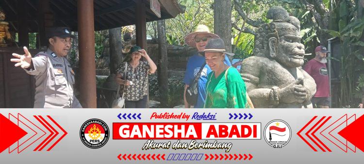 Sambangi Tempat Wisata, Bhabinkamtibmas Kesiman Petilan Edukasi Karyawan Big Garden Corner tentang Kamtibmas