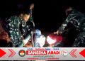 Tembus Kegelapan Malam, Prajurit Lanud Sjamsudin Noor Tetap Sigap dan Semangat Jaga Pompa Bantuan Presiden RI Untuk Suplai Air Pembahasan Gambut.