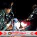 Tembus Kegelapan Malam, Prajurit Lanud Sjamsudin Noor Tetap Sigap dan Semangat Jaga Pompa Bantuan Presiden RI Untuk Suplai Air Pembahasan Gambut.