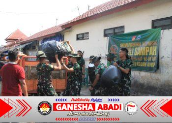 Kodim 0728/Wonogiri Bersihkan Pasar Sidoharjo Sambut HUT TNI dan Kodam IV/Diponegoro