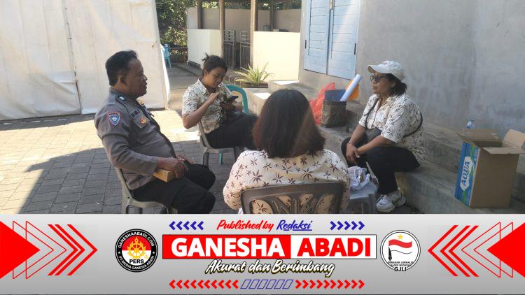 Bhabinkamtibmas Desa Kutuh Sambangi Pantai Pandawa, Sampaikan Pesan Kamtibmas