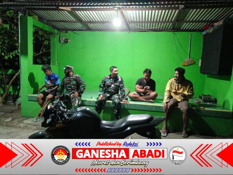 Babinsa Koramil 03/Ngadirojo Patroli Malam, Jaga Keamanan dan Ketertiban Desa
