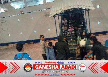 Polsek Benoa Perketat Pengamanan Kedatangan KM Binaiya, Ratusan Penumpang Tiba di Pelabuhan Benoa