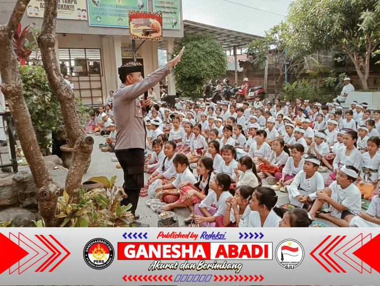 Kasat Binmas Polresta Denpasar Sosialisasikan Anti Perundungan di SD Negeri 5 Padangsambian