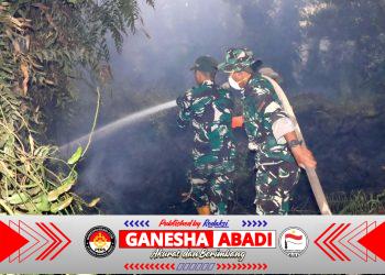 Api Belum Usai Satgas Irigasi Lanud Sjamsudin Noor Terus Perkuat Upaya Padamkan Karhutla Kalsel Optimalkan Air Hingga Dinginkan Lahan Gambut.
