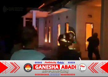 Akibat di Tinggal Ibu Bepergian Dua Nyawa Anak Hilang Akibat Rumah Terbakar.