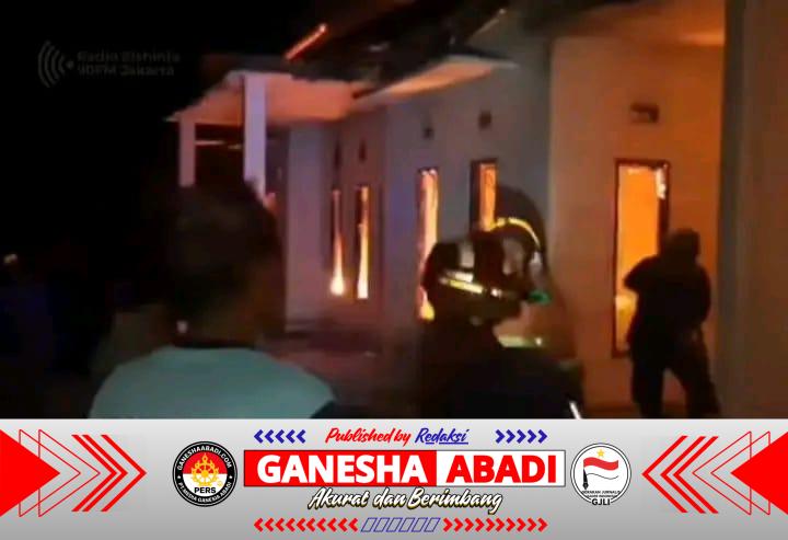 Akibat di Tinggal Ibu Bepergian Dua Nyawa Anak Hilang Akibat Rumah Terbakar.