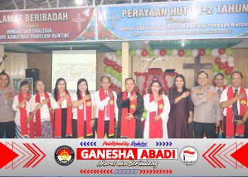 Perayaan Jemaat Gereja Ekklesia Dalam Minggu Kasih, Kapolres Barsel Sampaikan Pesan Kamtibmas dan Doa Bersama Jemaat